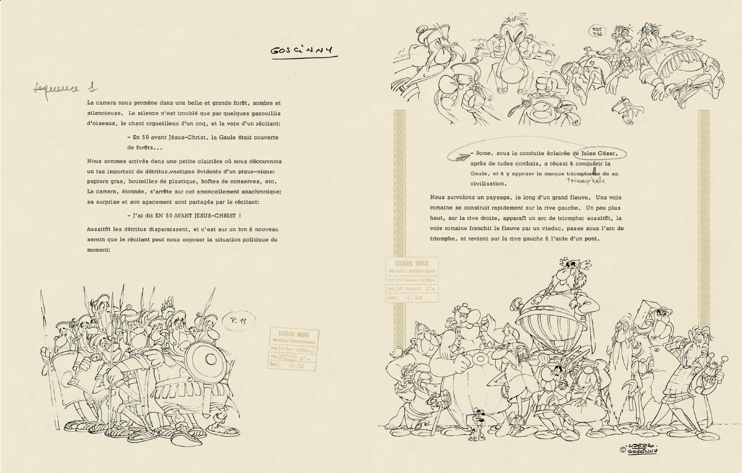 Astérix, Le papyrus de César – ENTRE LES PAGES